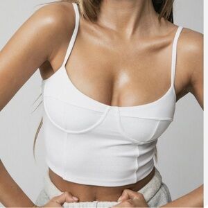 JOAH BROWN WHITE BUSTER CAMI